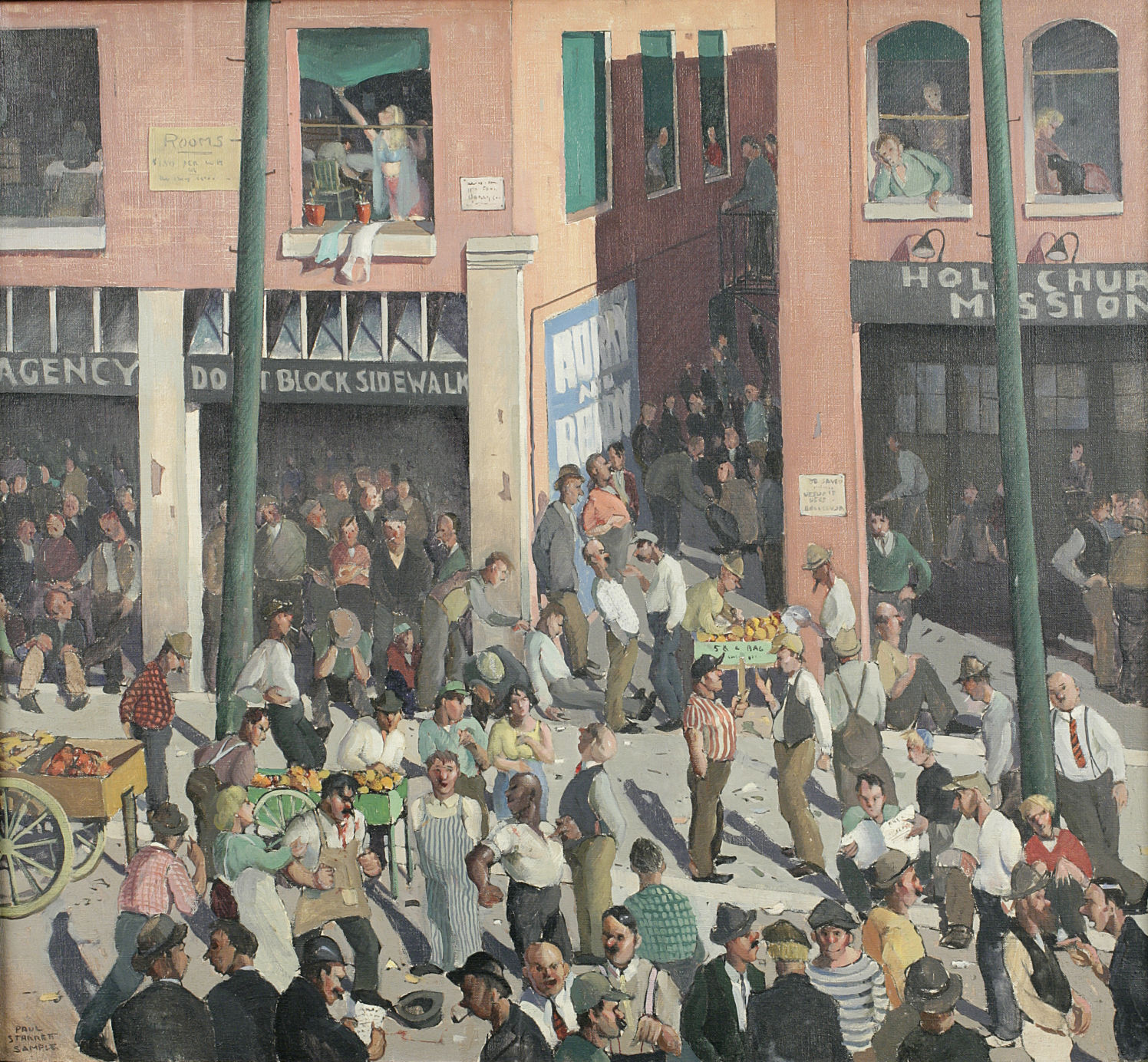 AFA Paul Starrett Sample, Unemployment, 1931,